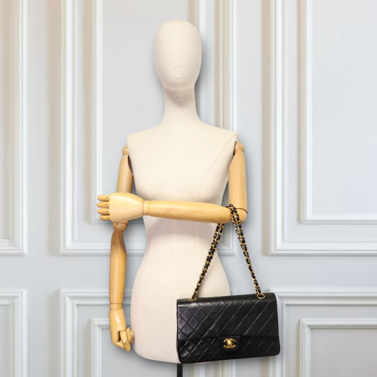 Chanel Timeless medium schwarz GHW