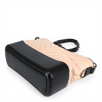Chanel Gabrielle large beige/schwarz