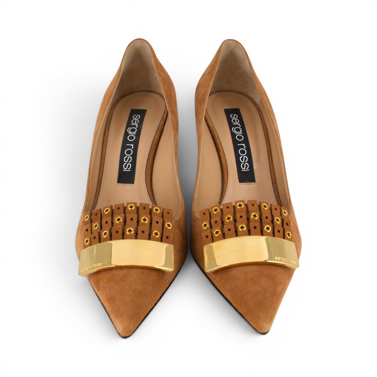 Sergio Rossi Pumps Wildleder braun Gr. 40