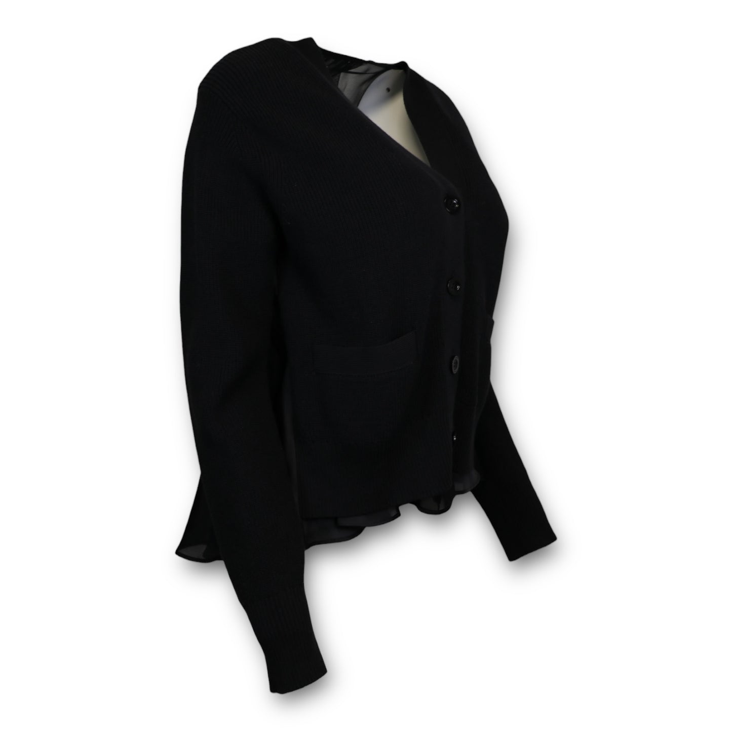 Sacai Cardigan schwarz Gr. 1 (S)