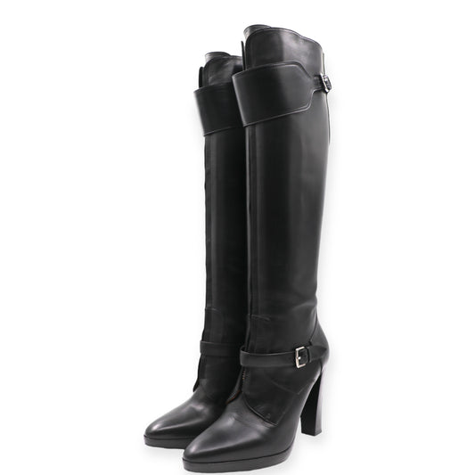 Hermès Stiefel schwarz