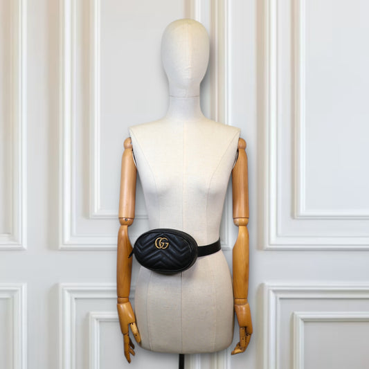 Gucci Marmont Gürteltasche schwarz