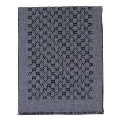 Gucci Wendeschal GG Wolle grau/schwarz