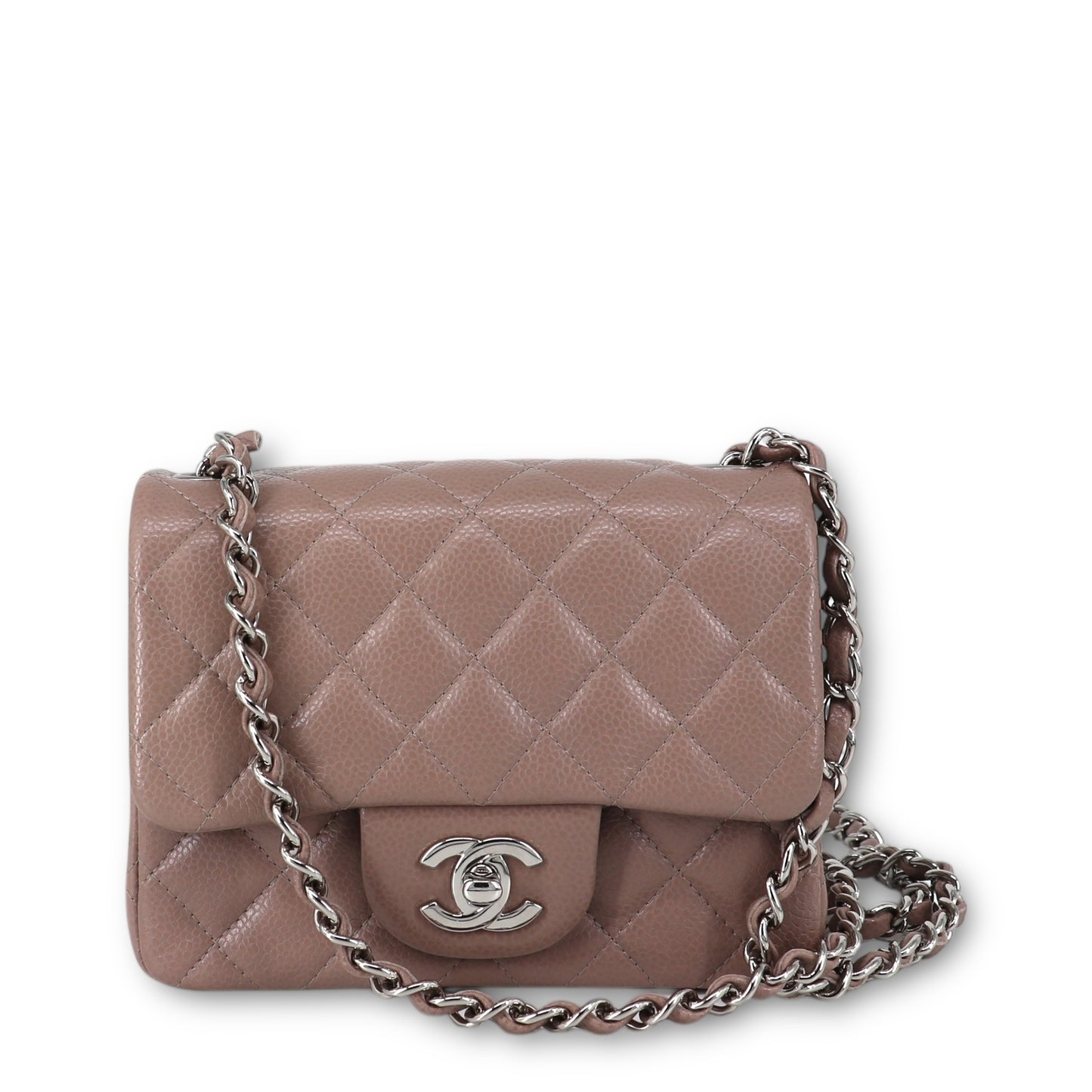 Chanel Timeless mini square taupe