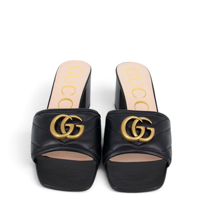 Gucci Marmont Slides schwarz Gr. 36.5