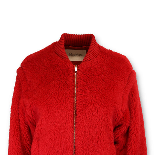 Max Mara Bomber Alpaca rot Gr. 36