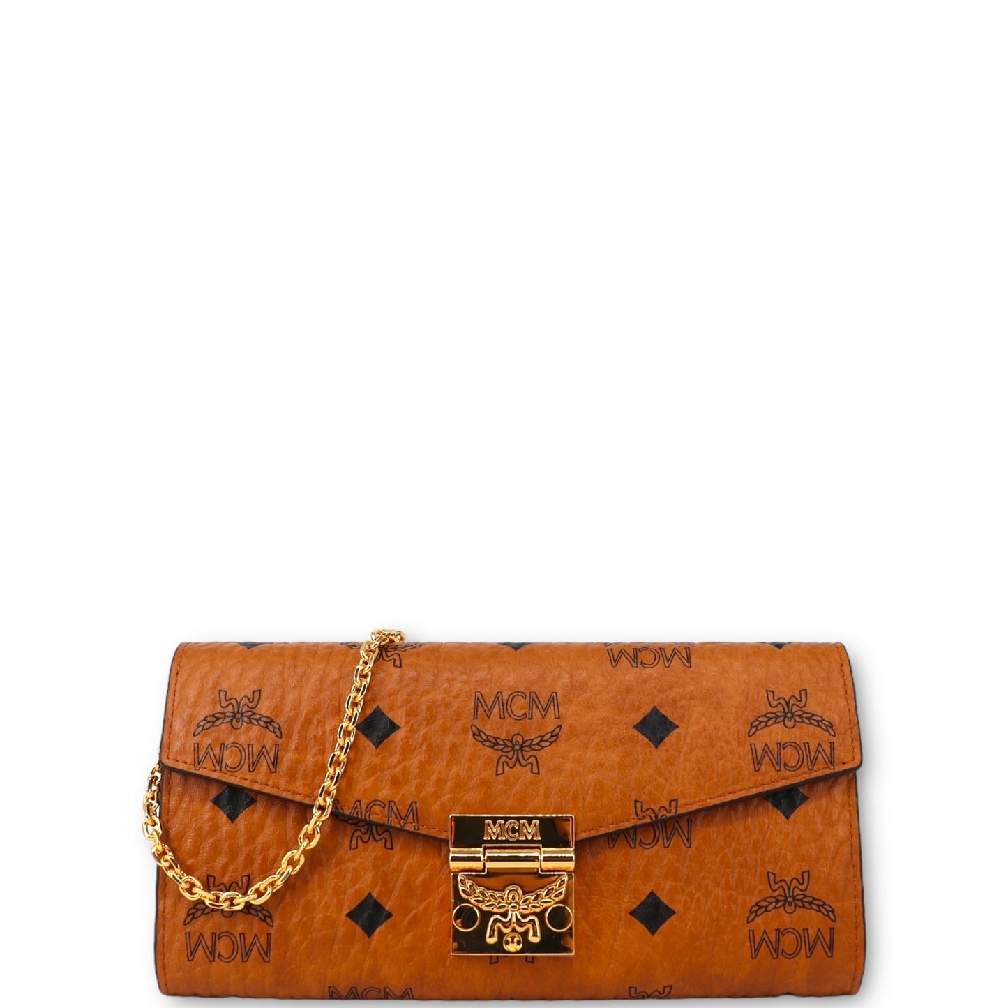 MCM Tracy Wallet on Chain Cognac