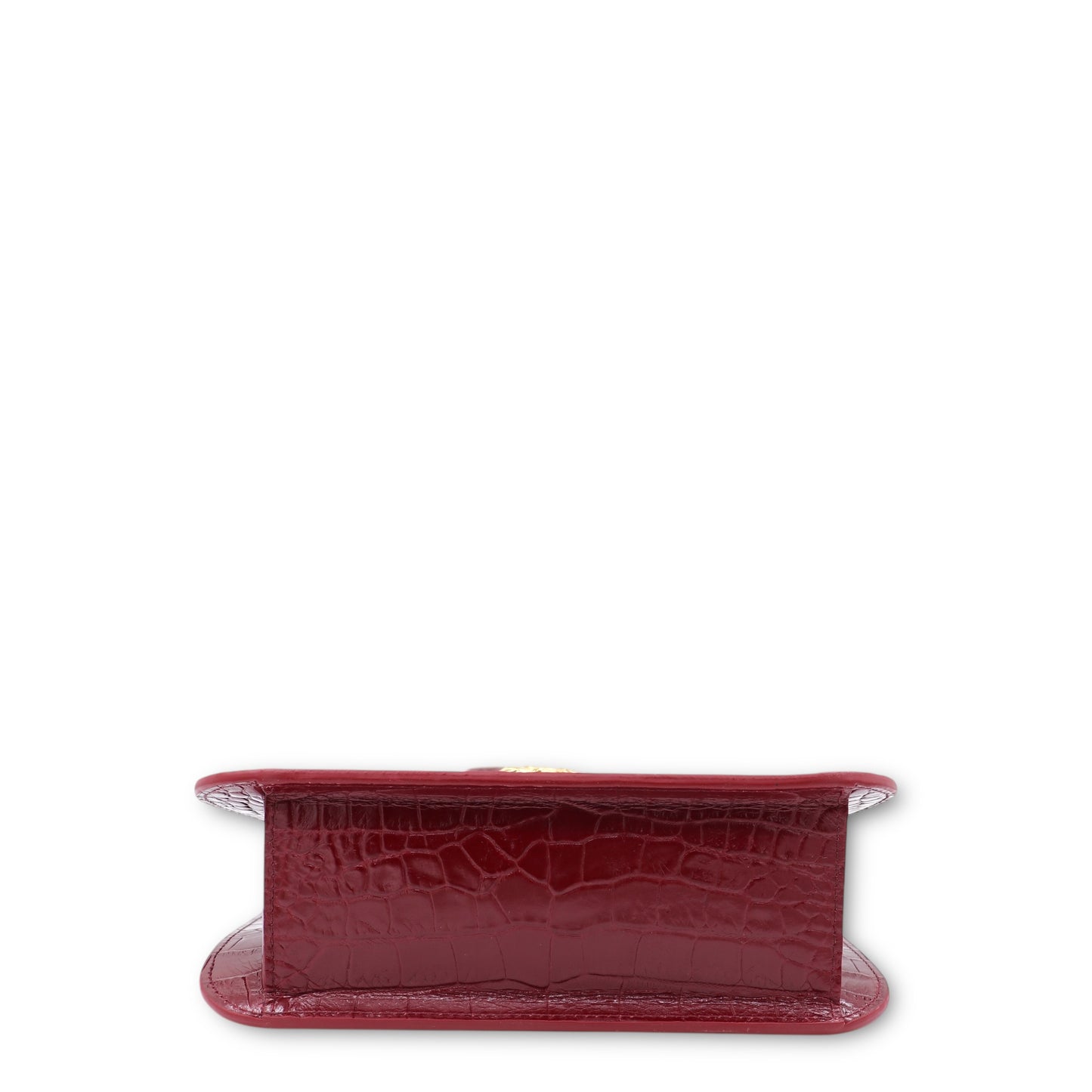 Fauvette Paris Adèle burgundy croc