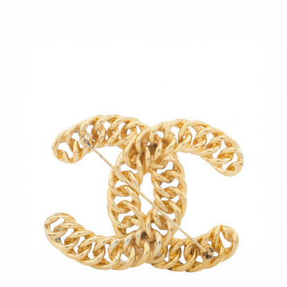 Chanel Brosche gold geflochten