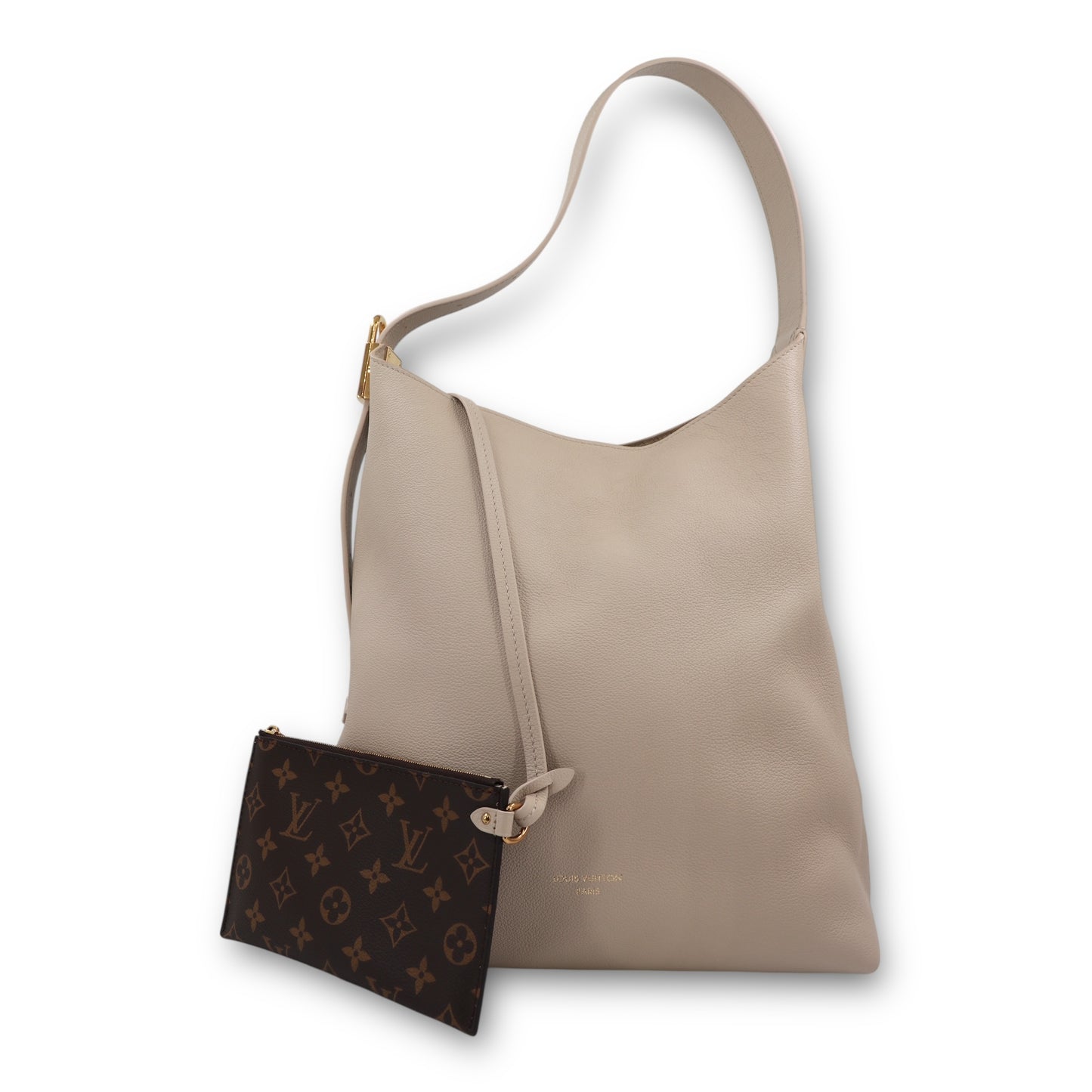 Louis Vuitton Low Key Hobo MM Limestone