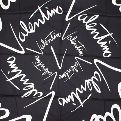 Valentino Seidentuch schwarz/rosa