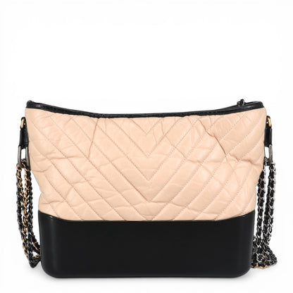 Chanel Gabrielle large beige/schwarz
