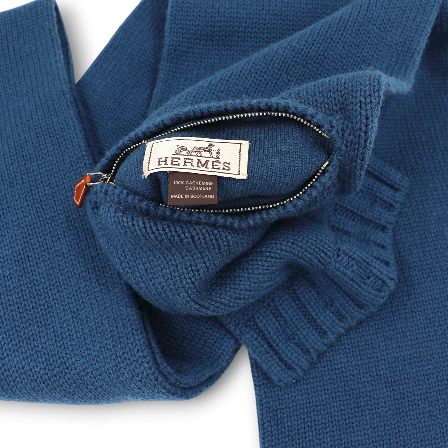 Hermès Schal Kaschmir blau