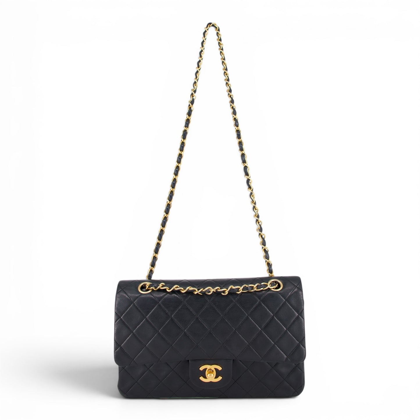 Chanel Timeless Medium schwarz GHW