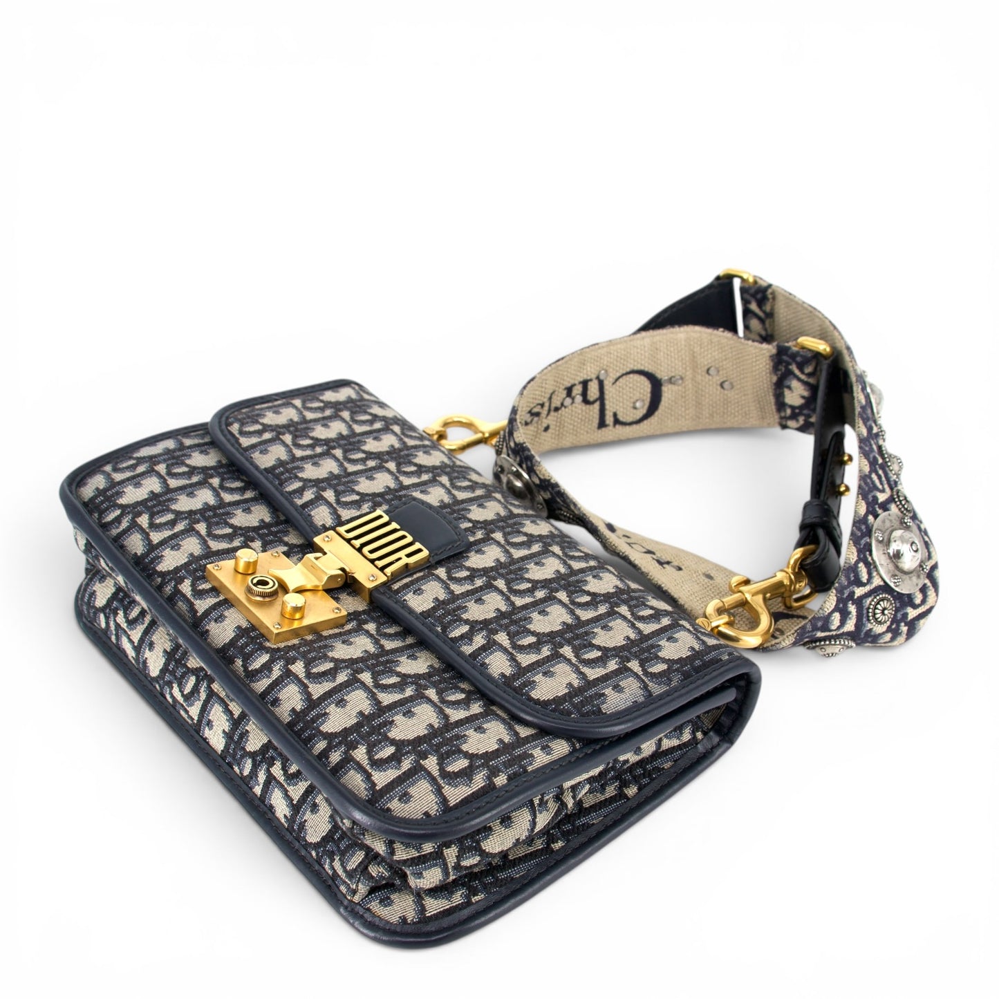 Dior Addict flap oblique blau