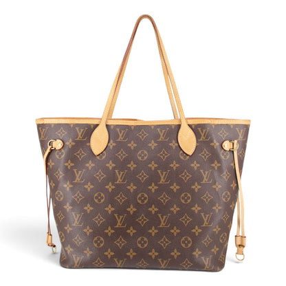 Louis Vuitton Neverfull MM + Pochette Monogram Cerise