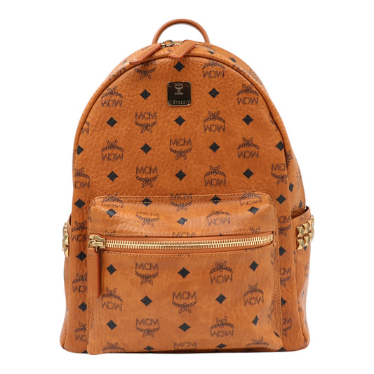 MCM Stark Medium Rucksack cognac