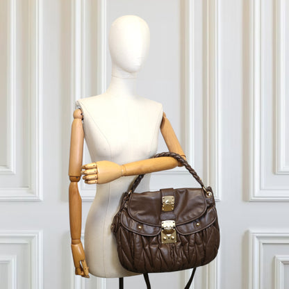 Miu Miu Two-way matelassé braun
