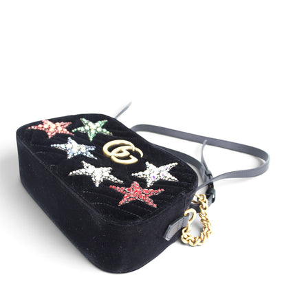 Gucci Marmont Camera bag Samt m. Sternen