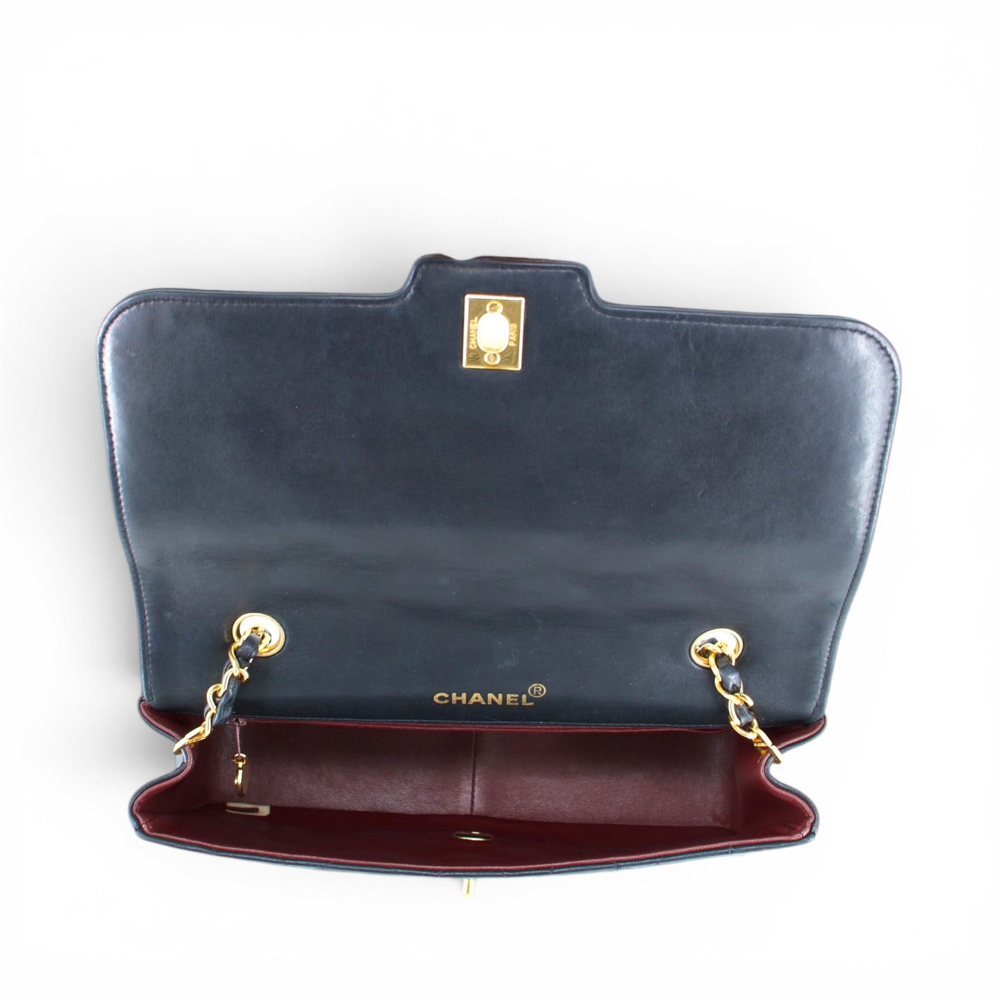 Chanel Diana flap bag schwarz GHW