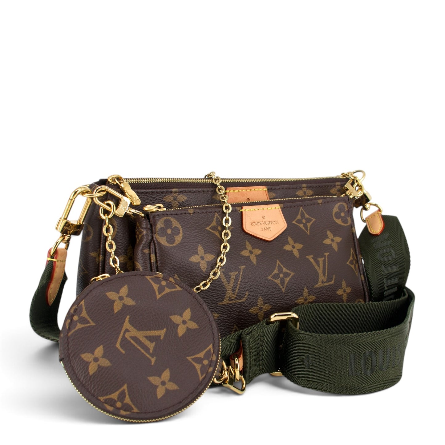 Louis Vuitton Multi-Pochette Monogram khaki