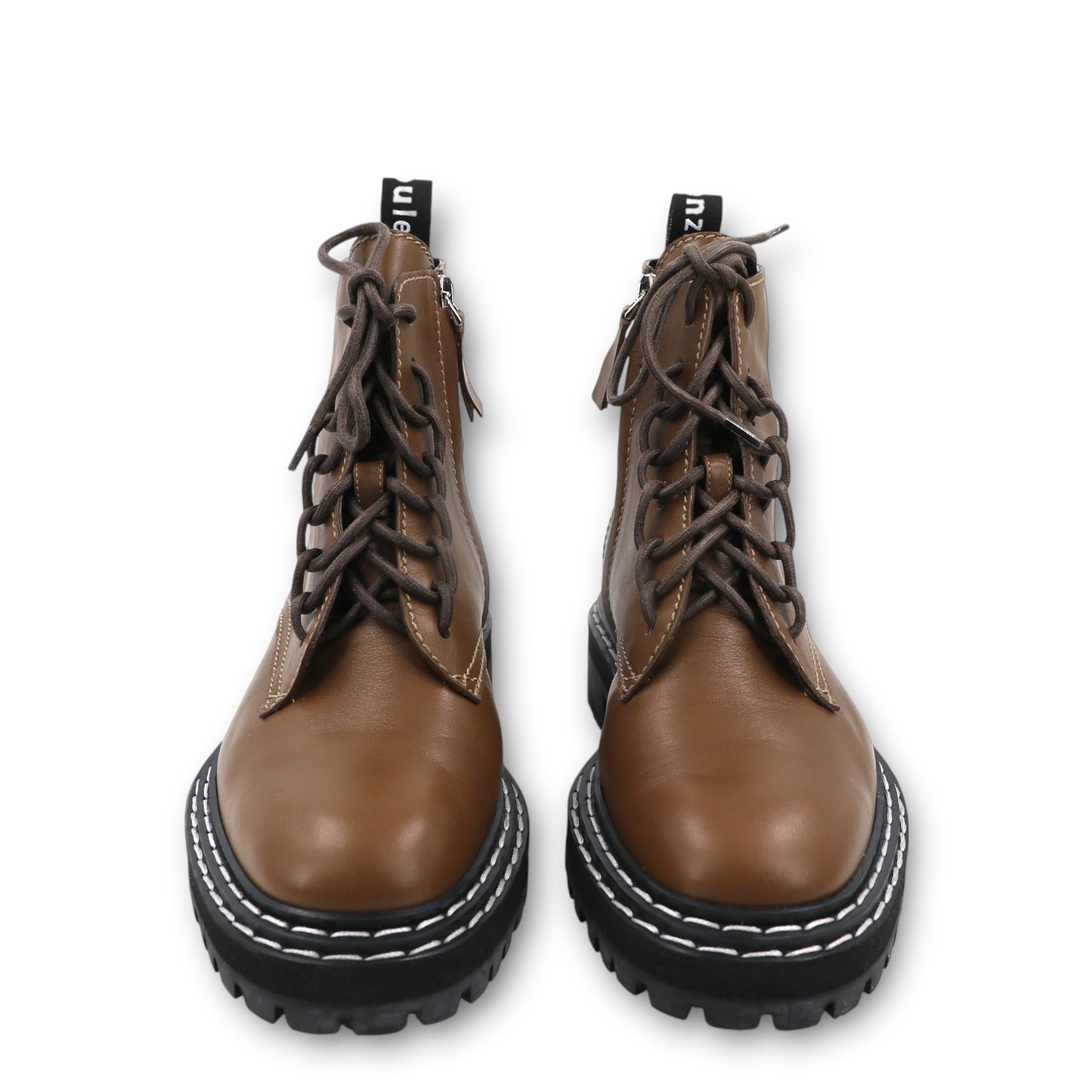 Proenza Schouler combat boots oliv Gr. 38