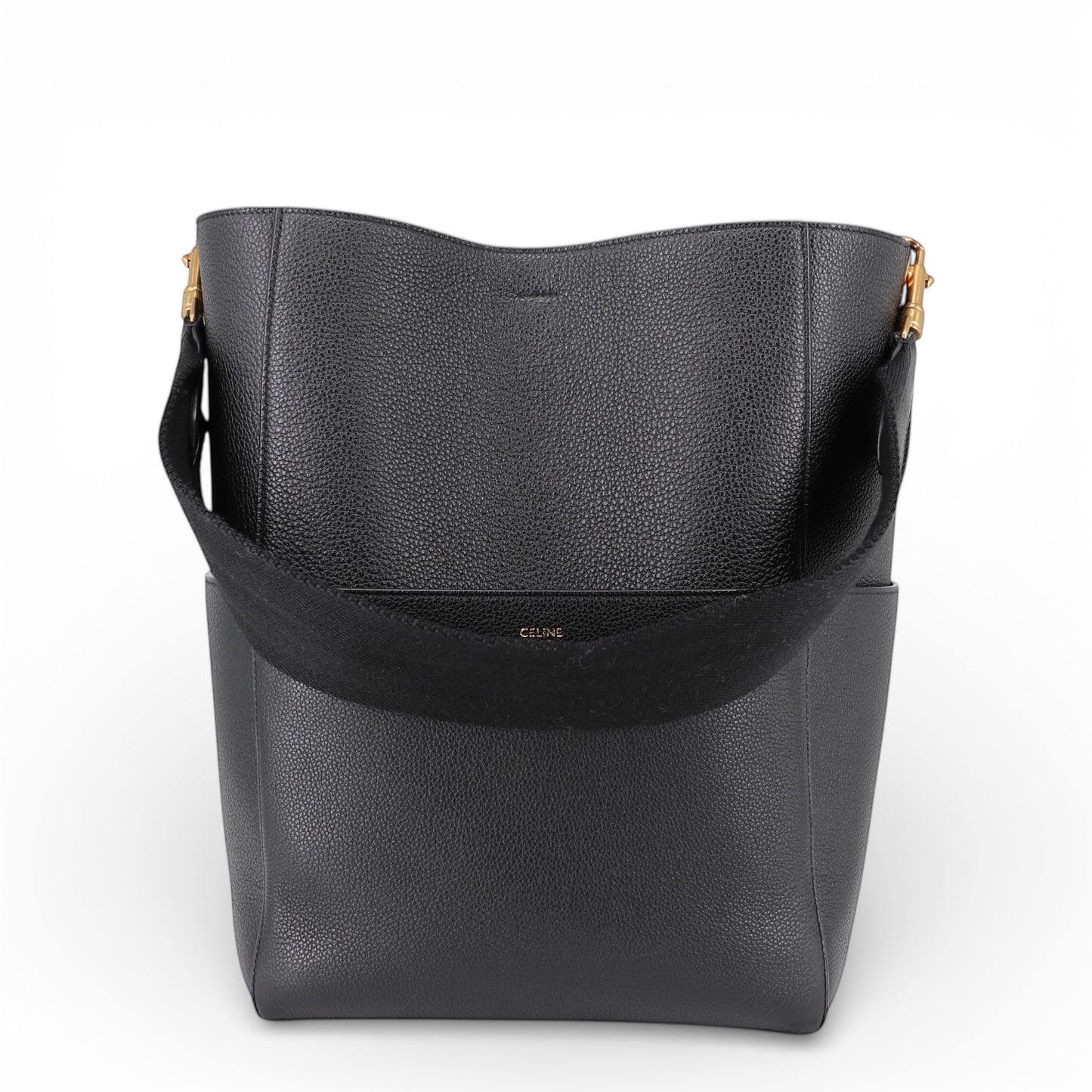 Céline Seau Sangle Beuteltasche schwarz