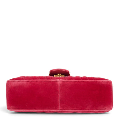 Gucci GG Marmont Samt raspberry