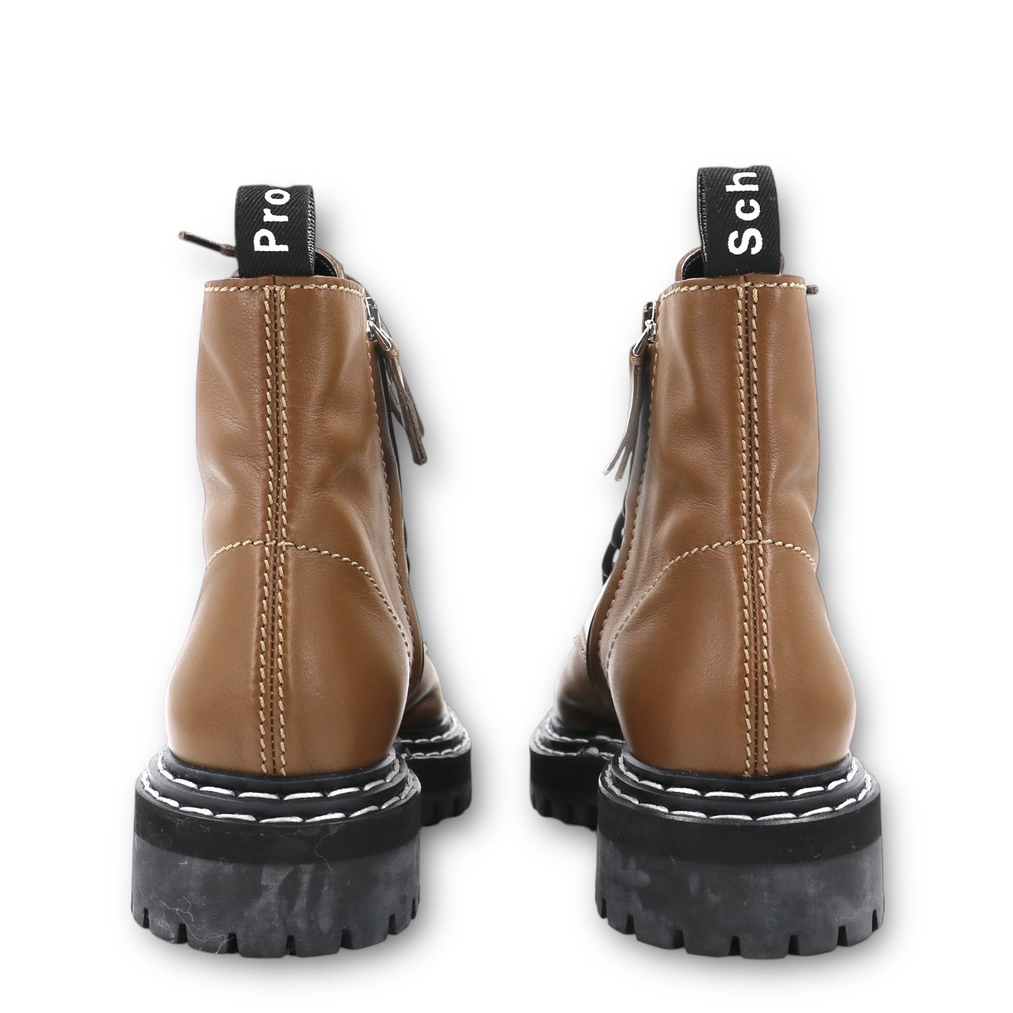 Proenza Schouler combat boots oliv Gr. 38