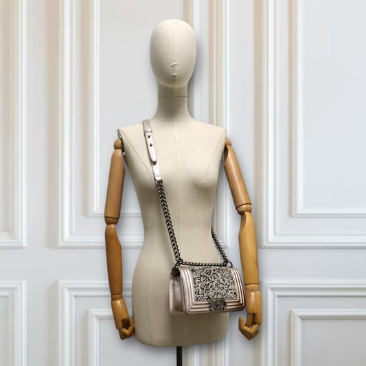 Chanel Small Boy by night