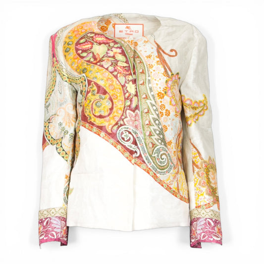 ETRO Jäckchen beige gemustert Gr. 38
