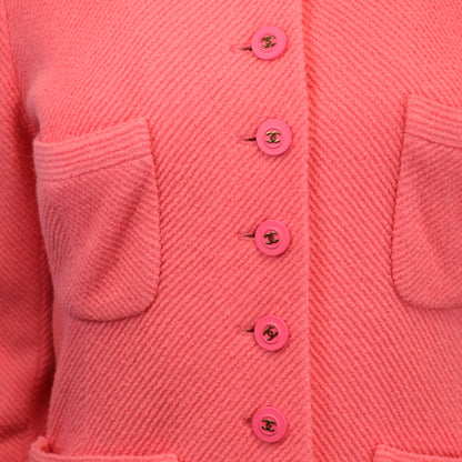 Chanel Boucléblazer rosa Gr. 38