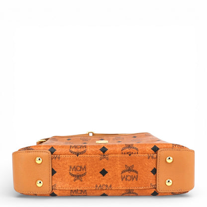MCM Umhängetasche Visetos Cognac