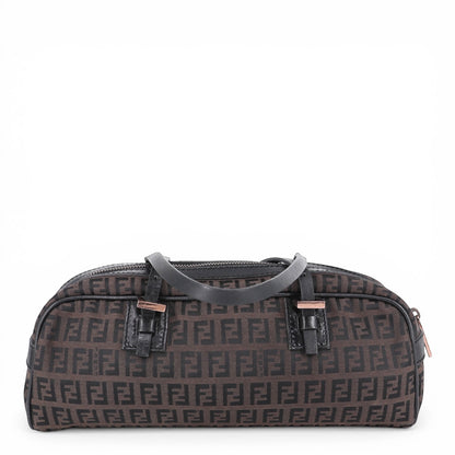 Fendi Zucchino Schultertasche braun