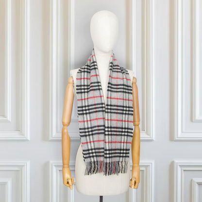 Burberry Schal Kaschmir grau kariert