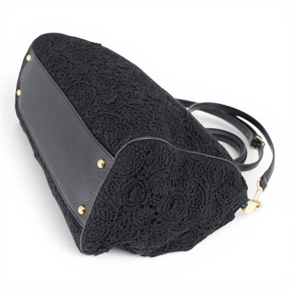 Dolce & Gabbana Large Sicily Spitze schwarz