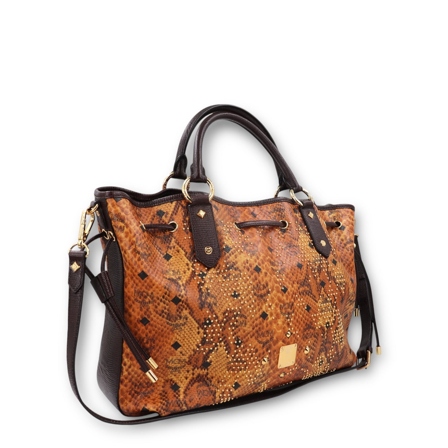 MCM Two-way Visetos braun mit Nieten