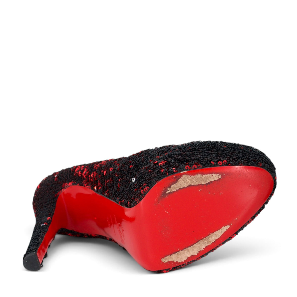 Christian Louboutin Pumps Pailletten rot Gr. 40.5