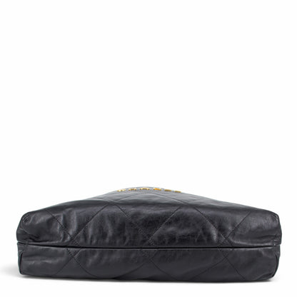 Chanel Medium 22 schwarz GHW