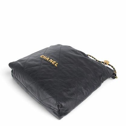 Chanel Medium 22 schwarz GHW