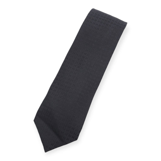 Hermès Krawatte Façonnée H schwarz