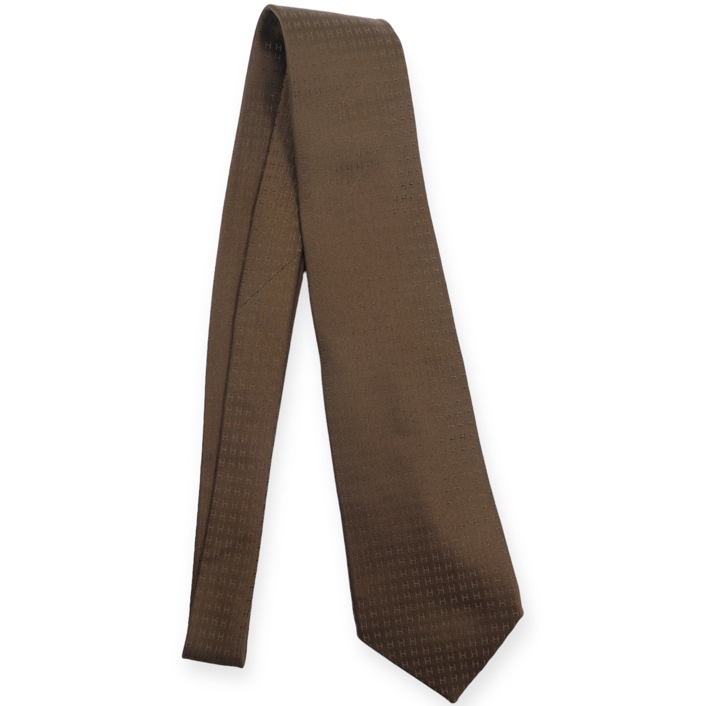 Hermès Krawatte Façonnée H Khaki