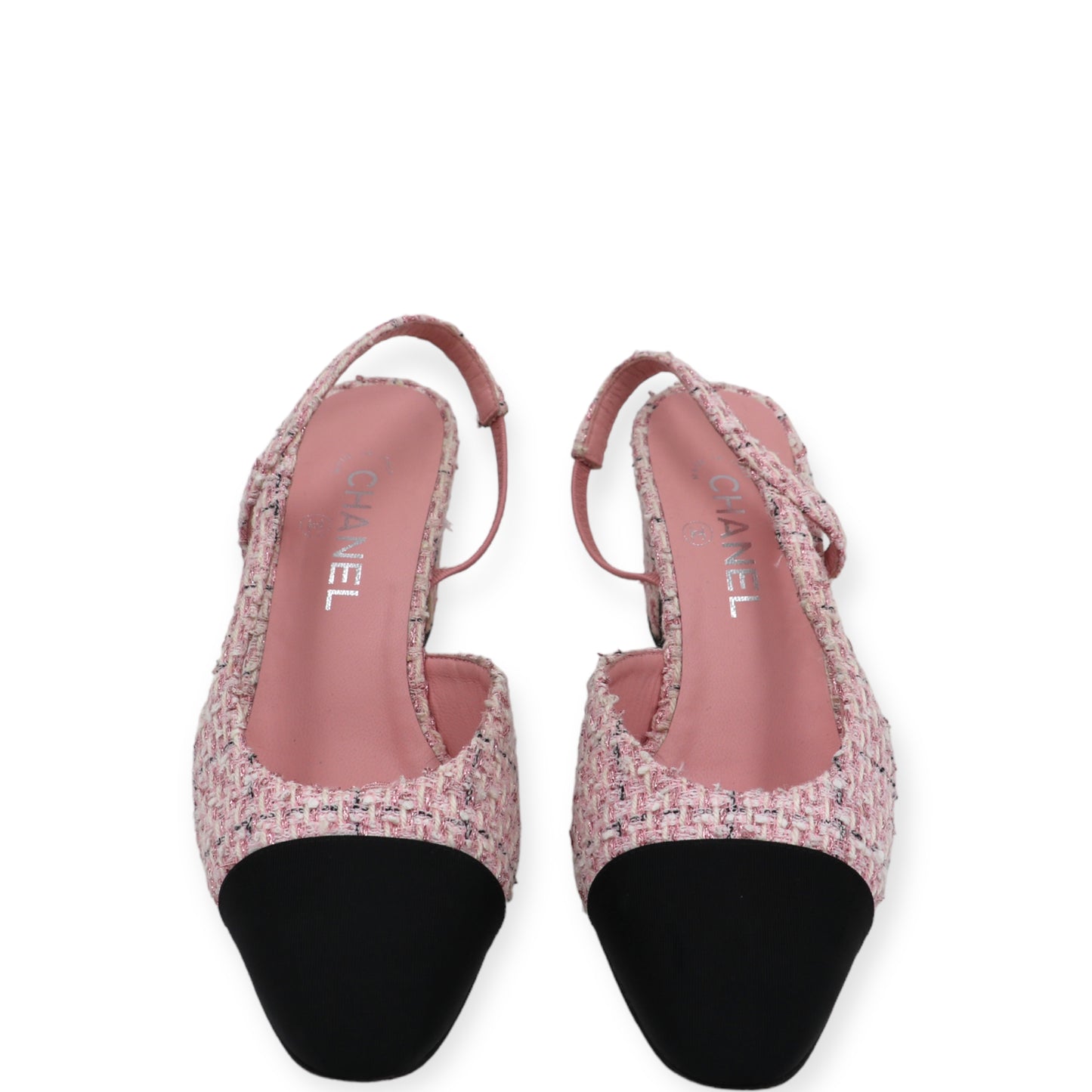 Chanel Slingpumps Tweed rosa