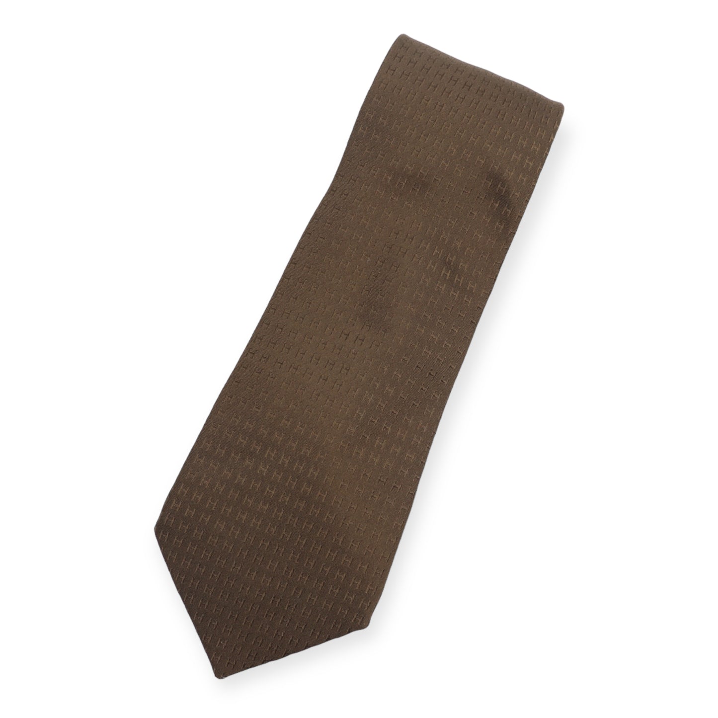 Hermès Krawatte Façonnée H Khaki